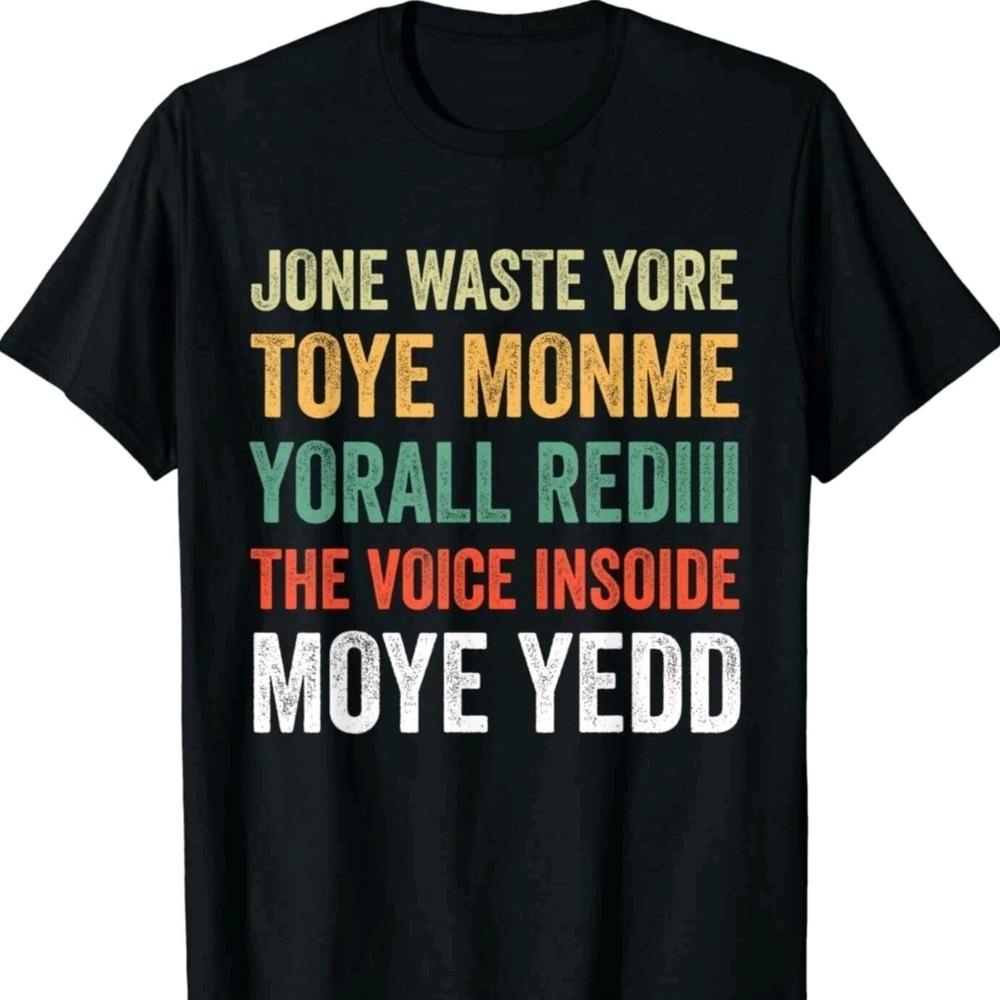 Funny Graphic T-Shirt with Colorful Text